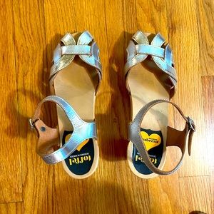 Silver Swedish Hasbeens sz 40 EUR